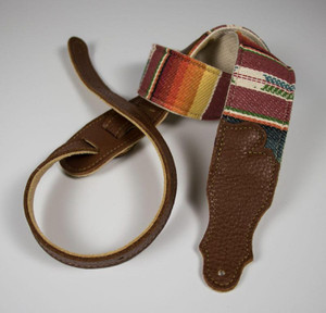 Franklin 2" Saddle Blanket/Natural Cotton/Caramel Leather End Tabs Franklin 2" Saddle Blanket/Natural Cotton/Caramel Leather End Tabs
