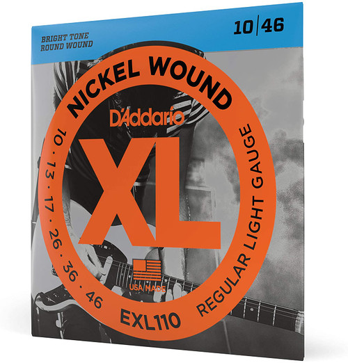 D'Addario EXL110 NICEL WOUND, REGULAR LIGHT, 10-46 SET OF 4
