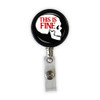 This is Fine Heavy Duty Steel Cord Badge Reel