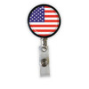US Flag Heavy Duty Steel Cord Badge Reel
