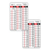Weight Conversion Pediatric Range Badge Card