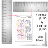 12 Lead STEMI Tool w/ Corresponding Vessels Chart Badge Card