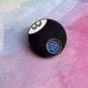 Positive Vibes Eight Ball Spinning Pin