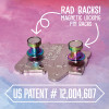 Rad Backs! Magnetic Locking Pin Backs