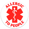 Allergic to People Decal