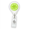 Happy Green Flower Badge Reel