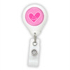 Happy Pink Heart Badge Reel