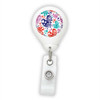 Heart Pattern Design Badge Reel