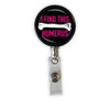 I Find This Humerus Heavy Duty Steel Cord Badge Reel- PINK
