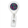 Paisley Purple & Green Badge Reel