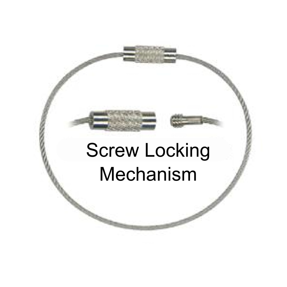 Stainless Steel Aircraft Grade Key Ring Loop Scrub Pocket