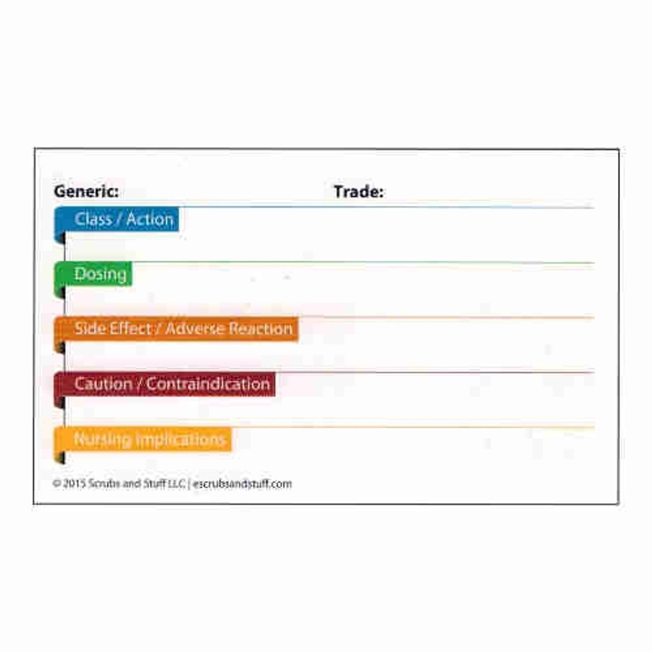 Nursing Drug & Medication Flash Cards - Create Your Own - Scrub Pocket nursing-drug-medication-flash-cards-create-your-own-scrub-pocket