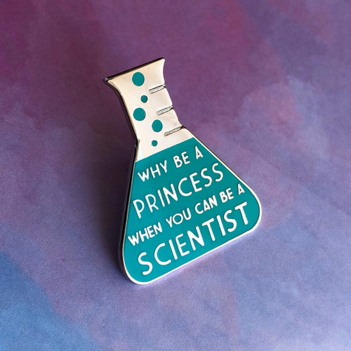 Scientist > Princess Teal Pin
