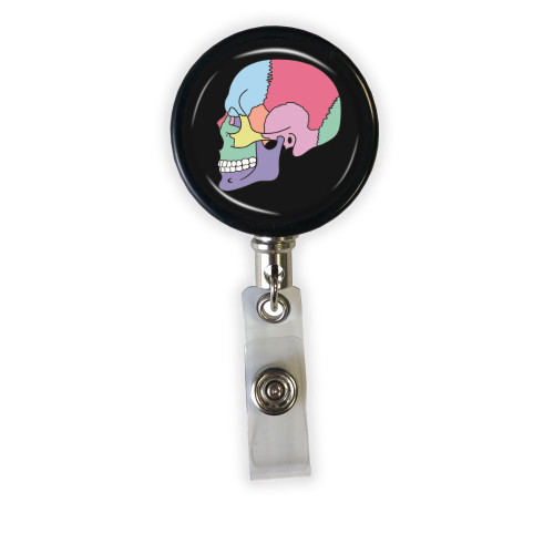  Ortho Retractable ID Badge Reel, Floral Anatomy