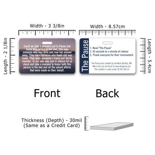 The Pause Badge Card