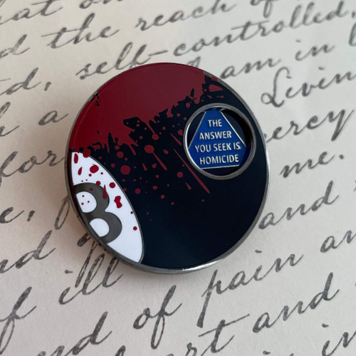 Manner of Death Magic Eight Ball Pin