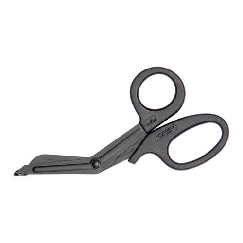 7" Black Handle and Blade Trauma Shears / Scissors