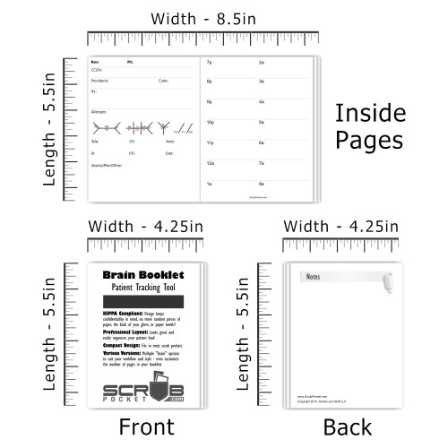 Brain Booklets - Inpatient B 12hr Night Shift 2pg/pt