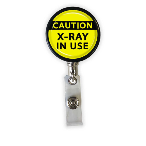 Caution X-Ray Heavy Duty Steel Cord Badge Reel