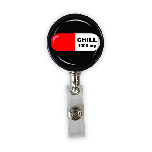Chill Pill Heavy Duty Steel Cord Badge Reel