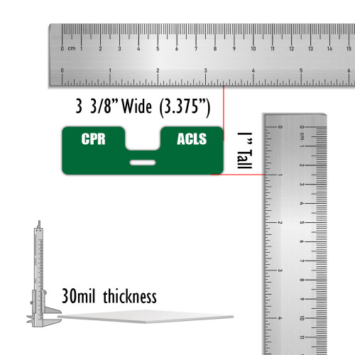 CPR ACLS Badge Buddy Horizontal Topper