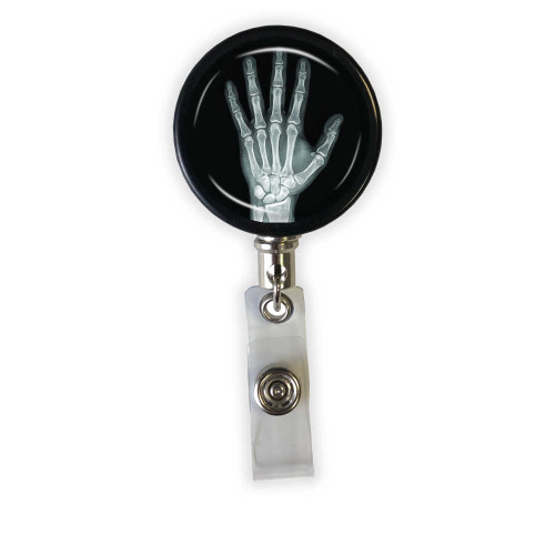 Hand X-Ray Heavy Duty Steel Cord Badge Reel