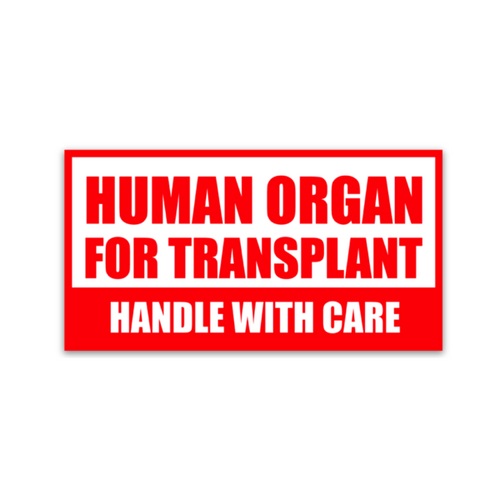 Human Organ for Transplant Decal