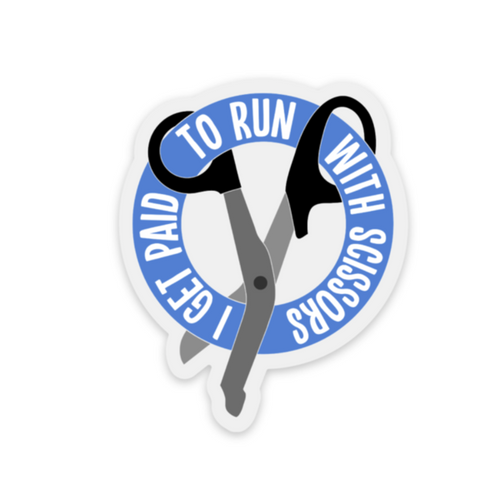 I Run With Scissors Decal