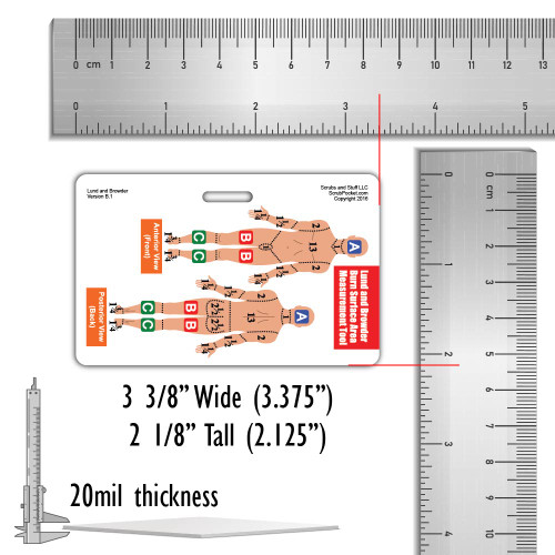 Lund and Browder Chart Badge Card