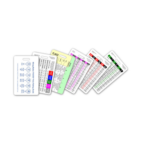 Pediatric Vital Signs & Developmental Milestones Badge Card - Scrub Pocket