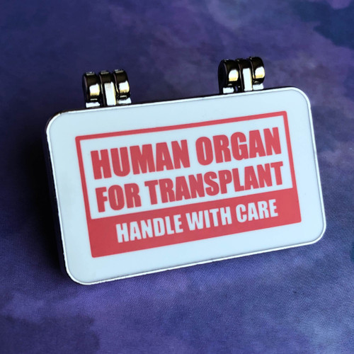 Organs on Ice-Heart Transplant Pin