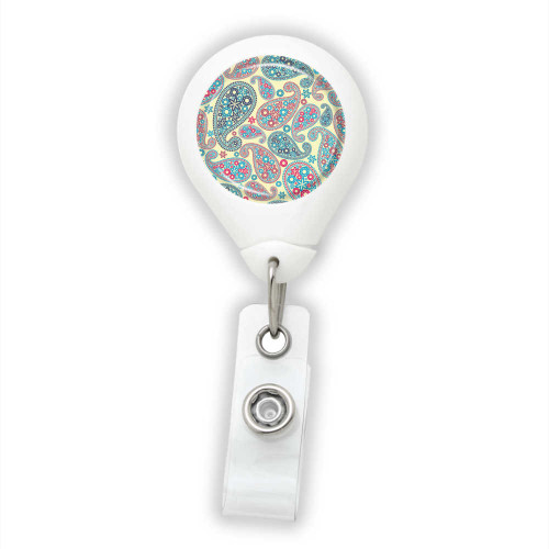 Paisley Pastel Badge Reel