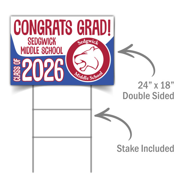 Sedgwick Grad Yard Sign 2026