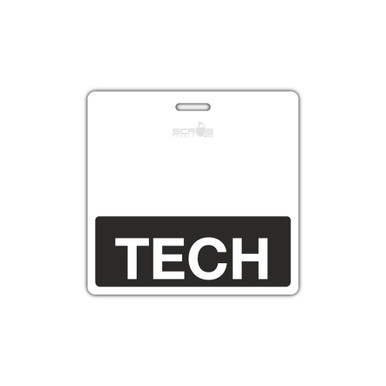 TECH Badge Buddy with White Border - Scrub Pocket