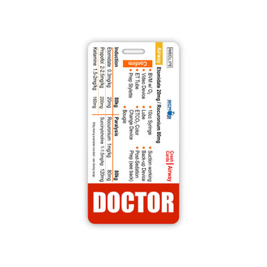 Airway Crash Card Badge Buddy - Scrub Pocket
