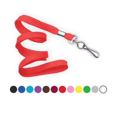 Cordoncino Portatessera Bianco In Cotone R1824 - Nuovo Per Uniformi O Badge