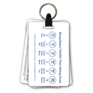 Pediatric 5 Card Badge Card Keychain Set - Scrub Pocket