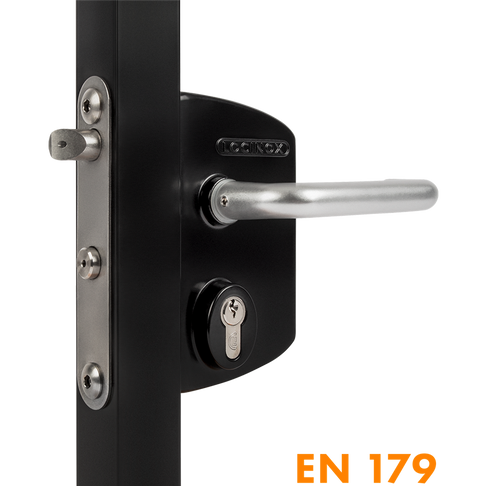 Locinox Gate Lock LPKQ60 U2 Black / Ali 1/2 Handle VSZ Locinox Gate Lock LPKQ60 U2 Black / Ali 1/2 Handle VSZ