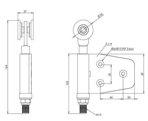 PTP-152/END K150 Folding Hanger End