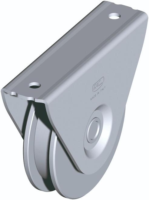 Galvanised Wheel with External Support Bracket "U" Groove Galvanised Wheel with External Support Bracket "U" Groove