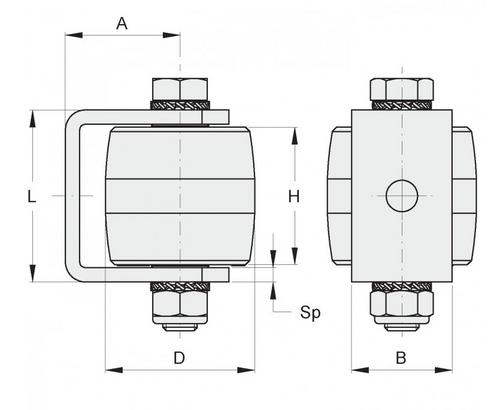 Adjustable Roller with Bracket - 166S