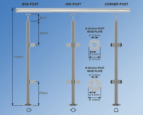 Round Pre-Assembled Posts