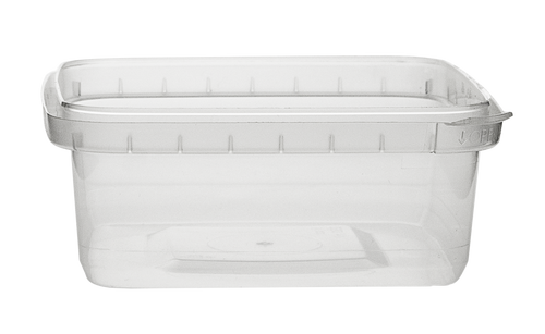 250 ML NATURAL PP - POLYPROPYLENE TAMPER EVIDENT TUBS 500 CS(330027)