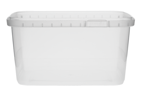 1 LITER NATURAL PP - POLYPROPYLENE TAMPER EVIDENT TUBS 250 CS(330026)