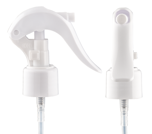 24-410 WHITE PP - POLYPROPYLENE TRIGGER SPRAYER PE GASKET .25 ML 198 MM 500 CS(330905)