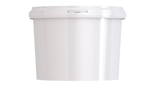 5.01 LITER WHITE PP - POLYPROPYLENE OPEN HEAD BUCKETS & PAILS 782 PT(331696)