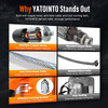 YATOINTO 3 in 1 Electric Hoist Winch, 1100lbs Portable Electric Power Winch with Wire and Wireless Remote Control, 120V Electric Hoist Crane, Overload Protection 25ft Lifting Height for Towing