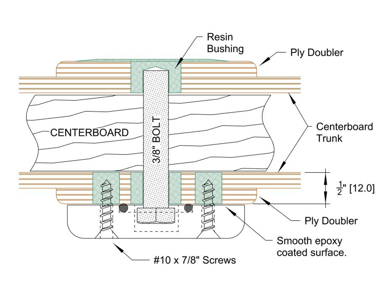 Centerboard Pin Cap