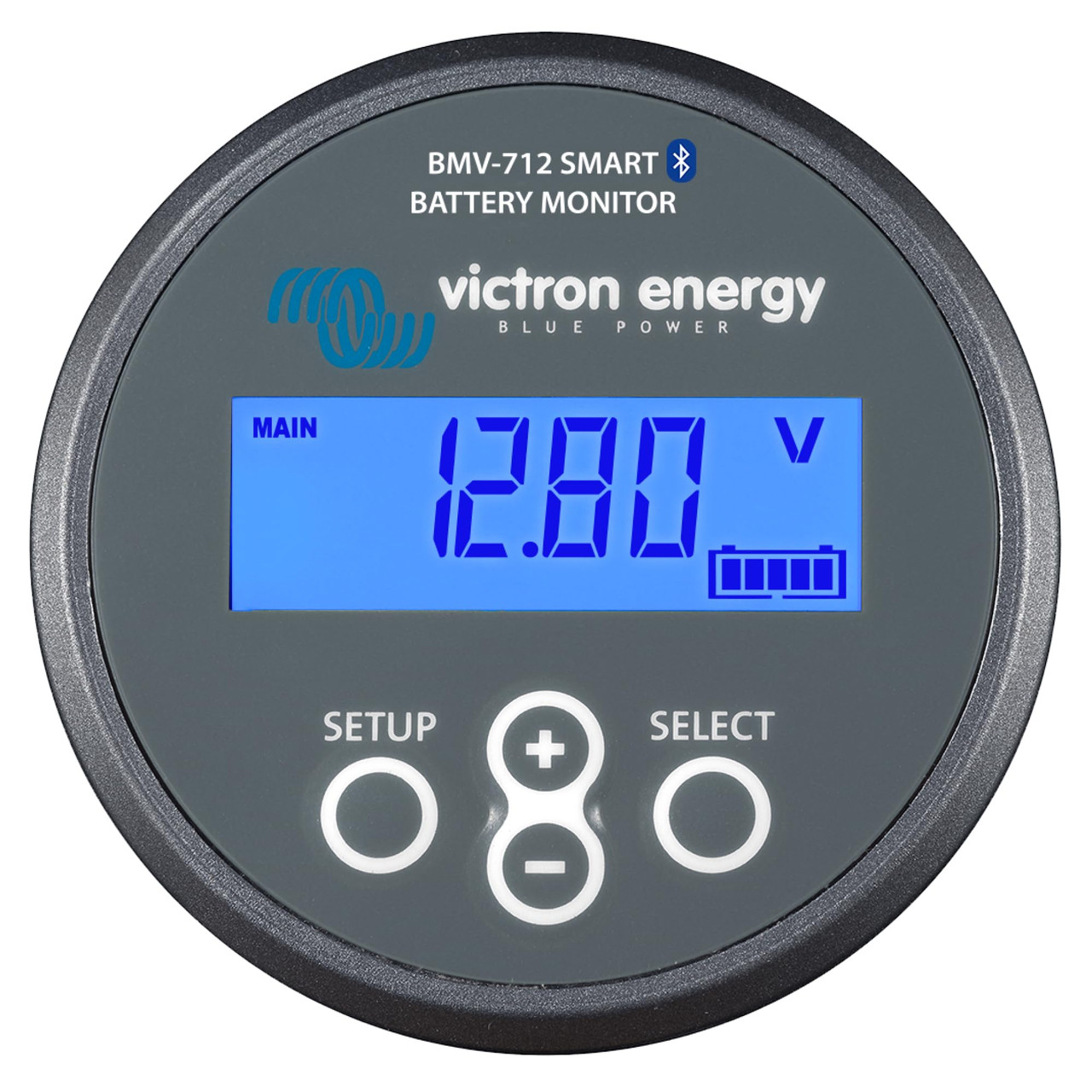 Victron Energy BMV-712 Smart Battery Monitor with Shunt - 6.5-70 VDC - Display and Bluetooth - Grey