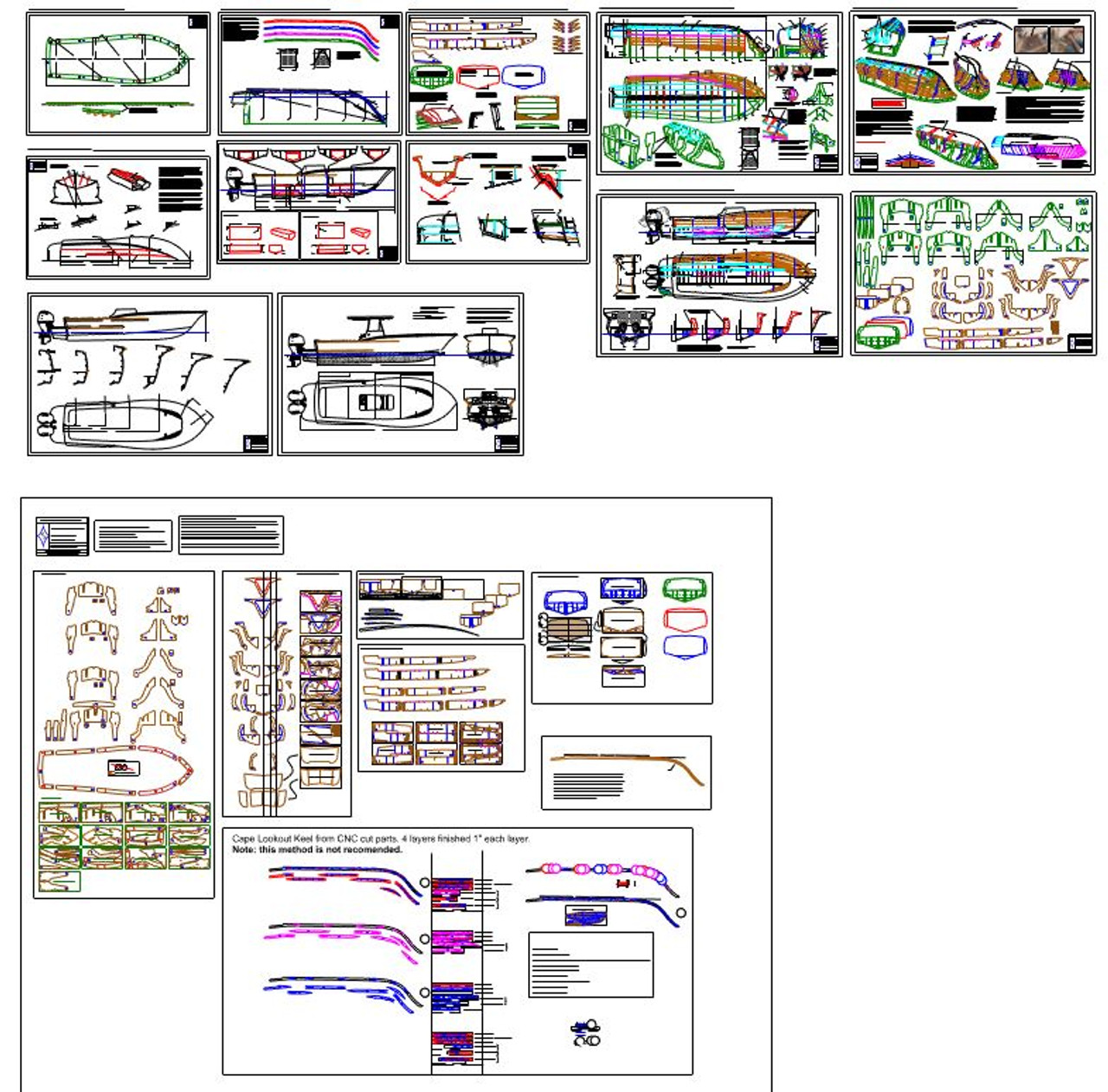 Cape Lookout 28 DXF Files for CNC